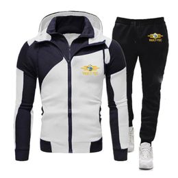 Fashion Sports Suit Vault TEC Video Autumn Brand Mens Giacca con cappuccio pantaloni da 2 pezzi Set con cappuccio con cappuccio con cappuccio 240312