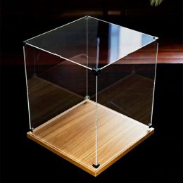 Bins Customizable Acrylic Display Cabinet Action Figure Storage Box Building Block Model Display Case Clear Dustproof Display Box