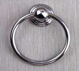 Diameter 70mm modern simple shiny silver drop rings wooden chair wooden door handles chrome kitchen cabinet drawer s knobs3208660