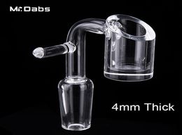 DHL Electric Quartz Nail Domeless Quartz Banger Enail 4 mm dick passend für 20 mm Spulenheizung Club E Banger Electric Nail Dab Oil Rigs1659319