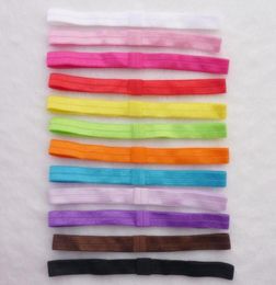 22 Colours Baby Elastic Hair Headbands Hair Band Ribbon soft stretch headband Shimmery Stretchy infant Hair Sticks V0849567614