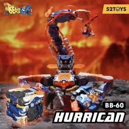 Anime Manga 52TOYS BEASTBOX BB-60 HURRICAN scorpion Deformation Robot Converting in Mecha and Cube Action Figure Collectible Gift YQ240315