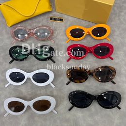 Ladies Designers Sunglasses Orange Gift Box Glasses Fashion Luxury Brand Sunglasses Outdoor Windproof Eyewear 100% UV Mirrored Lens