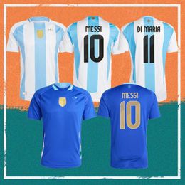 2024 Argentina MESSIS Soccer Jerseys 2024/2025 Copa America Cup DE PAUL J.ALVAREZ DI MARIA Shirt CORREA DYBALA L.MARTINEZ ROMERO MAC ALLISTER Football Uniform