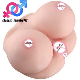 Huge Soft Chest Round Shape Sexy Breasts Artificial Big Boobs with vagina and anal 2 holes