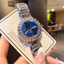 Brand Watches Women Girl Crystal Flower Style Steel Band Quartz Wrist Watch CH52250P