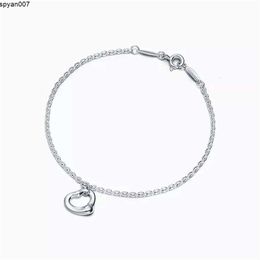 Designer Heart Pendant Bracelet Necklace Earrings Set Women Luxury Brand Jewelry Classic Fashion Sterlling Silver