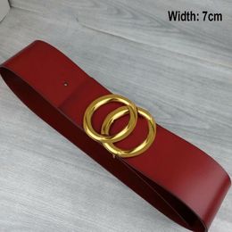 luxury belts designer for women Width 7cm big buckle belt male chastity top fashion mens leather whole295f