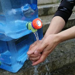 Water Bottles Portable Bucket Driving Tank Container W/ Faucet For Outdoor Camping