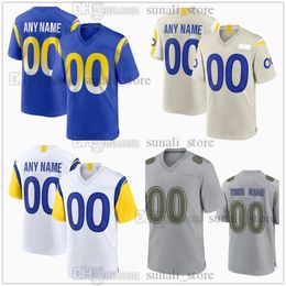 2024 Signed Football Jerseys Jonah Jackson Colby Parkinson Darious Williams Kamren Curl Matthew Stafford Aaron Donald Puka Nacua Cooper Kupp Eric Dickerson Sewed