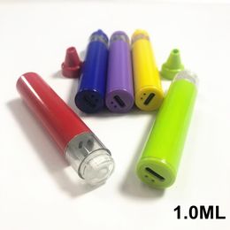 USA warehouse Rechargeable Disposable Vape Pen 1ml Device E-Cigarettes 350mah Battery Empty one Gramme Pods Vaporizer Pens Cartridge OEM LOGO 200pcs/lot