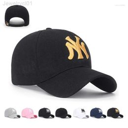 Ball Caps Outdoor Sports Baseball Cap Spring And Summer Fashion Letters Embroidered Ny My La Adjustable Men Women Hip Hop HatL4QD