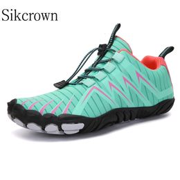 Green Barefoot Shoes Men Walking Fivefinger Women Outdoor Wading Sneakers Five Fingers Aqua Water Shoes Cycling Fitness Footwear 240306