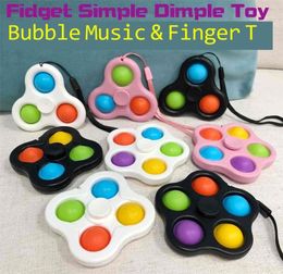 with lanyard key ring toys bubble pers keyring push spinner board stress relief finger bubbles squishies DNA ball G47W6PG2865446