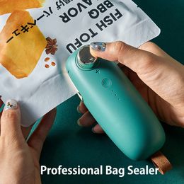 Good Quality Mini Heat Sealer Bag Sealer Bag Sealing Machine Kitchen Storage Household Bag Clips Handheld Food Snacks Fruits 240305