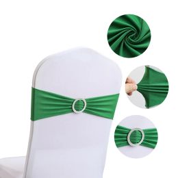 Sashes 50/100pcs Elastic Chair Knot Country Wedding Decoration Buckle Sashes Back Cover Mariage Hotel Home Seat Elegant Modern Ribbon