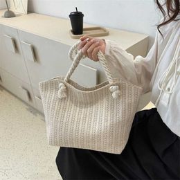 Beach Bags Large Capacity Woven Bag Summer Tote Korean Edition Personalised Grass Underarm Shoulder