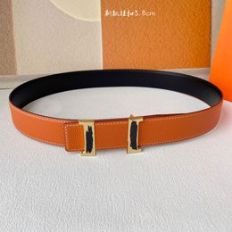 Top Designer Belt Men Women Fashion Belts Letter Gold Silver Buckle Genuine Leather Belt Men Formal Dress Jeans Essential Waist Band Width 3.8Cm