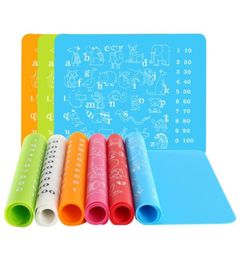 Silicone Mats Kids Educational Handwriting Mat Colourful Place Mat Alphabet Animals Pad Size 3040 cm Multipurpose Table Mat YP9704151411