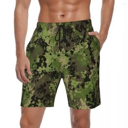 Men's Shorts Men Board Navy Camouflage Vintage Beach Trunks Green Cool Fast Dry Surfing Large Size