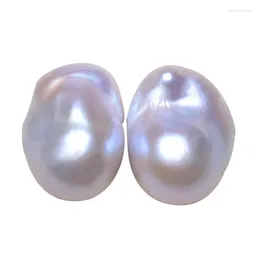 Loose Gemstones BaroqueOnly 14-25mm Natural Baroque Pearl Naked Bead DIY Matching White Irregular BZBB