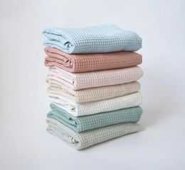 Organic Cotton Waffle Blanket Washed Soft Lightweight Breathable Blanket for all Season Baby Toddler Swaddling Wrap Newborn Gifts8450921