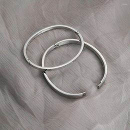 Bangle Women Gift Jewelry Accessories Decoration Stainless Steel Cuff Bangles Simple Pulseras Bracelets Couple