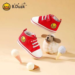 First Walkers B. White everyday duck shoes for boy girl small baby shoes children shoes baby cotton walking shoes for baby breathable dense 240315