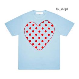 Comme Des Garcon Designer Brand Men's T-shirts Summer Mens T-shirts Cdgs Play T Shirt Commes Short Sleeve Womens Design Badge Garcons Embroidery Heart Red Love 900