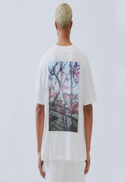 19FW Floral Photo Printed T-shirt Men Tee Women Fashion Short Sleeves Street Hip Hop Summer Tee HFYMTX6037725045