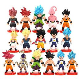 Action Toy Figures 13/16pcs set Anime Z Characters Figure Model Toy Kuririn Son Goku Vegeta Trunks Super Saiya PVC Action Figure Gift