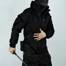 Men's Jackets 2024 Tactical Hooded Windbreaker Men Functional Multi Pockets Jacket Vest Hip Hop Streetwear Male Coat Clothing Techwear