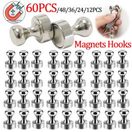 Rails 1260pcs Metal Magnetic Push Pins Magnets Hooks Hanger Home Office Refrigerator Whiteboard Map Calendar Pinboard Key Coat Hanger