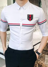 2018 Summer dress new style of fashion han edition men handsome seven sleeve shirt 4038778