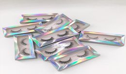 Newest 3D Mink Eyelashes 810mm Short Length Handmade Mink Hair Full Strip Lashes Natural Mink False Eyelashes8749190