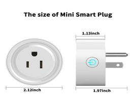 Wifi Smart socket Smart mini plug 10A US WiFi Plug remote control with Alexa Google home Tuya eWeLink268u7085673
