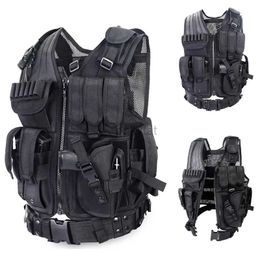 Tactical Vests Upgrade 1000D Encryption Double Mesh Durable Tactical Vest Molle Airsoft Adjustable Hunting CS Combat Paintball Military Equipment 240315