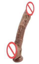 925 inch Long Huge Dildo Suction Cup Penis Realistic Sex Toys Silicone Dildos for Women Female Masturbation J17462817900