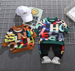 2020 baby girls clothes new Kids suit boys clothes printing letters newborn clothes long sleeve pants children039s clothing s468141019645