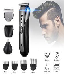 KM-1407 Multifunctional Man Rechargeable Professional Hair Clipper Electric Beard Shaver Nose 4055069