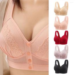 Bras Women 3/4 Cup Bra Comfortable Lace Splicing Push-up for Mid-aged with Front Button Closure Design Size Ultimate
