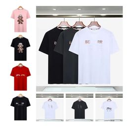 Menswear Designer Fashion Short Sleeve Cotton T-shirt Letter Print High Street Trend Ladies Casual unisex Top Multi-color Men's clothing Men's T-shirtssize M-2XL