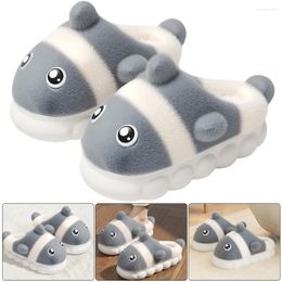 Walking Shoes Unisex Cute Clown Fish Slippers Thick Sole Home Cotton Plush For Winter Indoor And Outdoor