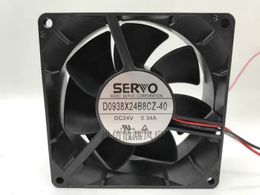 Free shipping original D0938X24B8CZ-40 24V 0.34A frequency converter 9CM 9038 cooling fan