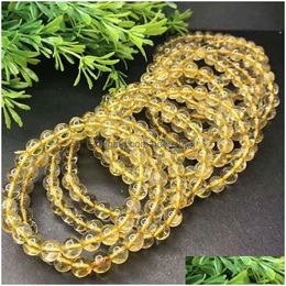 Beaded 8Mm Natural Energy Stone Strands Handmade Charm Bracelets Party Club Decor Lucky Jewelry For Women Men Drop Delivery Dhcfn