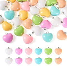 Pendant Necklaces 35Pcs Resin Pendants Star Heart Shape Colordul Dangle Earring Charms For Jewellery Making DIY Bracelet Necklace Craft