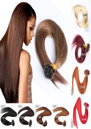 Top Grade 9AVirgin Human Hair U Tip in Hair extensions Different Color Whole indian remy hair extensions7330645