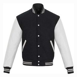 Customised Design Clothing Men Jacket Women Baseball Uniform Black Outwear Varsity Jackets 65 s