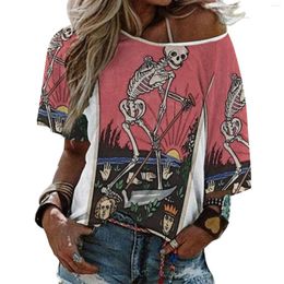 Женские футболки, футболка с изображением Таро смерти, листьев лотоса и шеи, рубашка с длинными рукавами, элегантные модные топы, футболки Major Arcana, Хэллоуин
