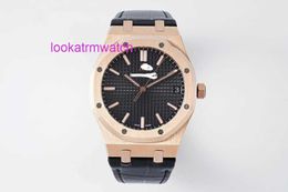 Luxury Watch Aps AP Watch Collection Watch Leisure Royal Oak Series 18K Rose Gold 41mm Automatic Mechanical Mens Watch